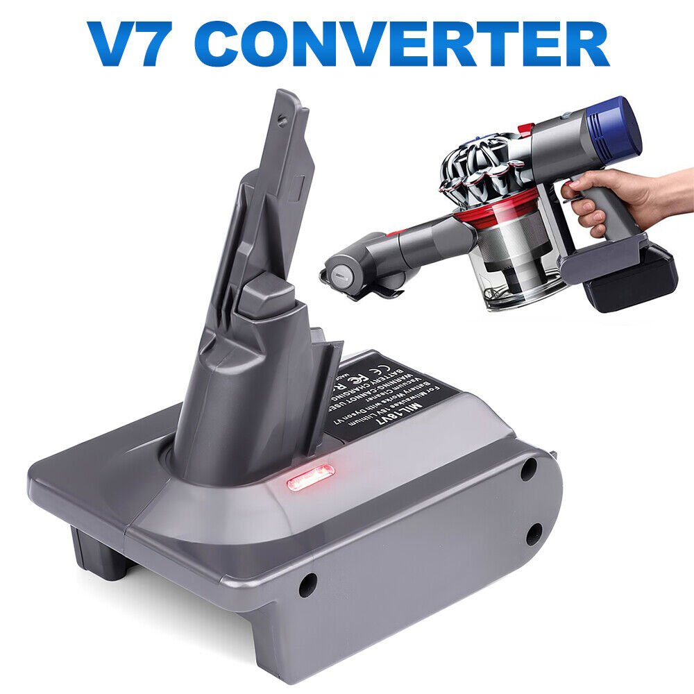 Adapter For Makita 18V Battery Converter To For Dyson  V7 & V8 Vacuum Cleaner