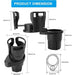 Adjustable 2in1 Car Seat Cup Holder Bottle Drink Coffee Storage Water Bottle AU - Battery Mate