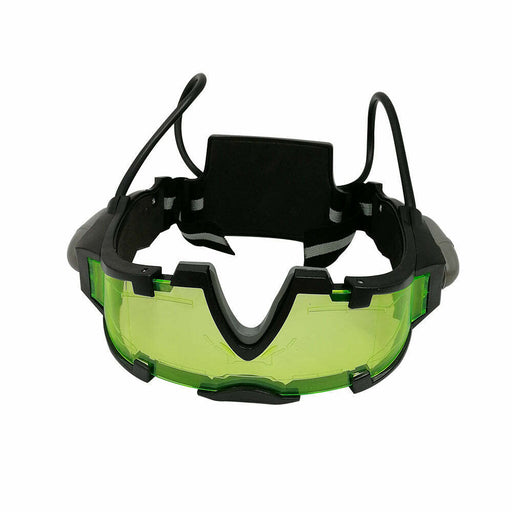 Adjustable LED Night Vision Glass Goggles with Filp-out Light Windproof Hunting - Battery Mate