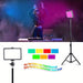 Adjustable Tripod Stand, Color Filters, and Dimmable 5600K USB LED Video Light for Tabletop/Low-Angle Shooting, Zoom/Video Conference Lighting, Game Streaming, and YouTube Video Photography - Battery Mate