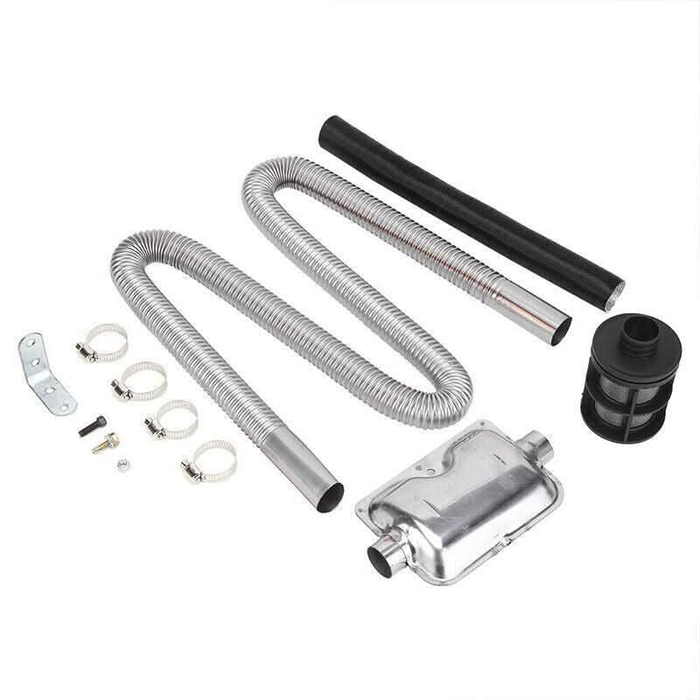 Air Diesel Heater Car Parking Exhaust Pipe Hose 24mm Silencer