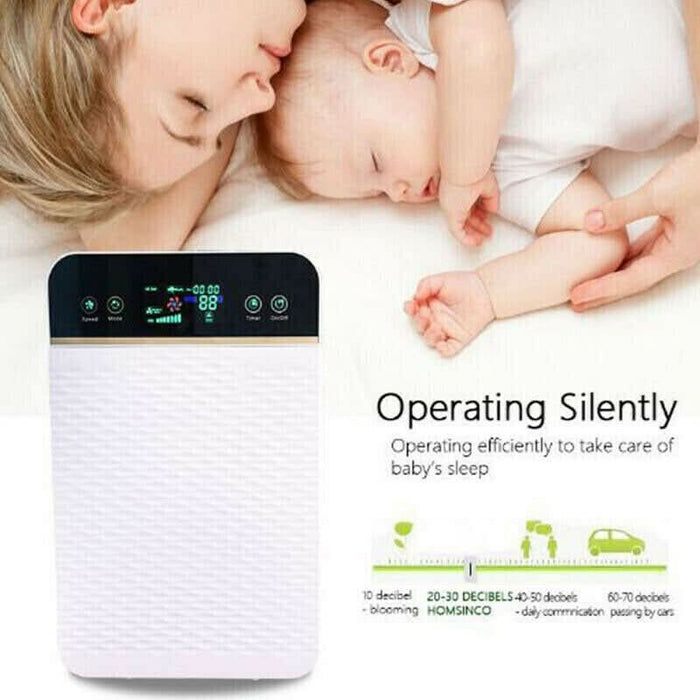 Air Purifier HEPA Filter PM2.5 Smoke Dust Germ Odor Cleaner Remote Control AU - Battery Mate