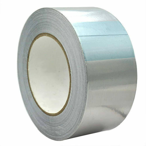 Aluminium Foil Adhesive Sealing Tape Heating Duct Silver Repairs 48mm x 30M - Battery Mate