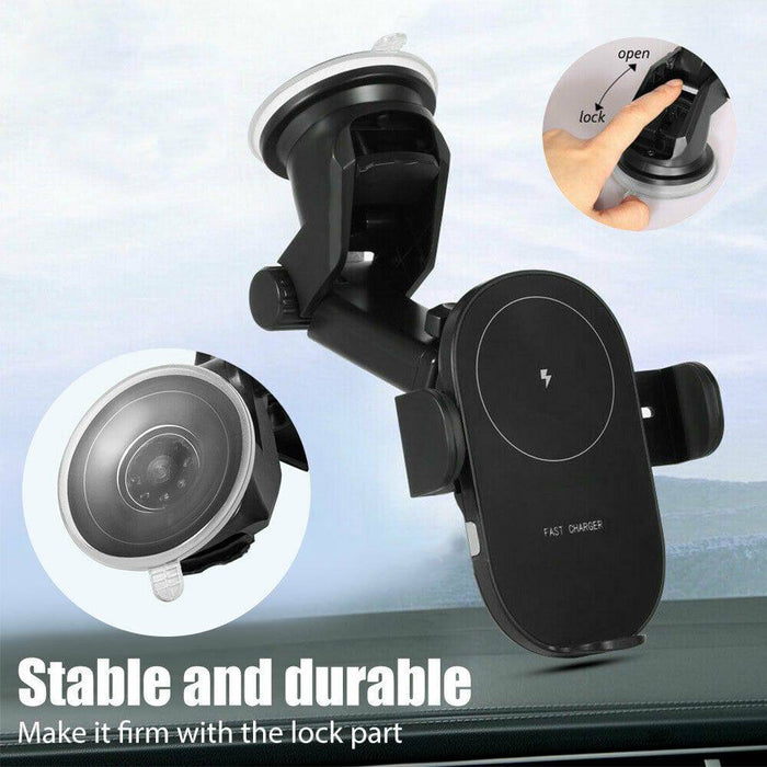 Automatic Clamping Wireless Car Charging Charger Mount Air Vent Phone Holder - Battery Mate