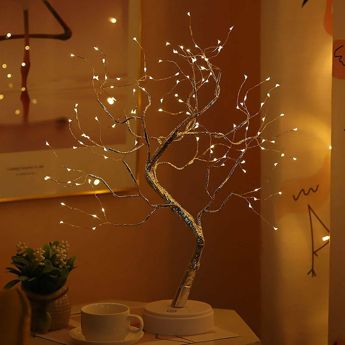 Battery Powered USB LED Fairy Tree Light Copper Wire Home Party Decoration Lamp - Battery Mate