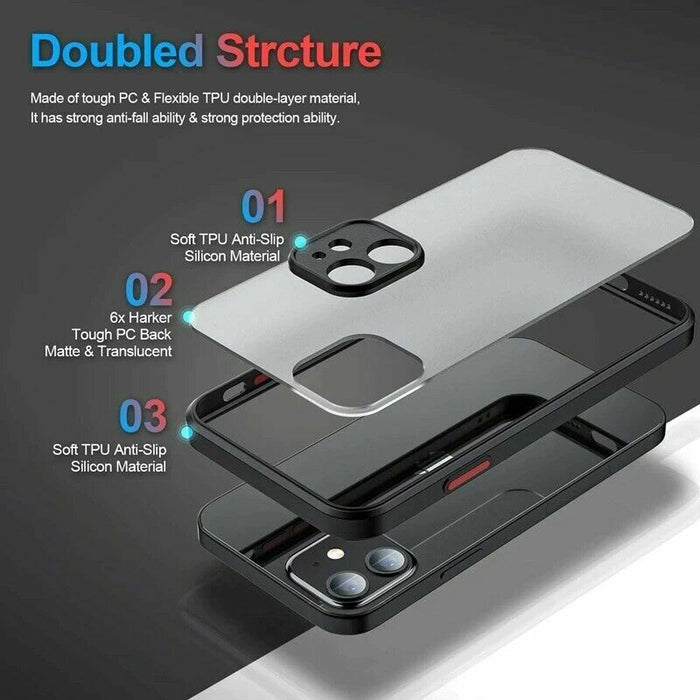 Black Matte Surface Ultra Protective iPhone 11 Case - Battery Mate