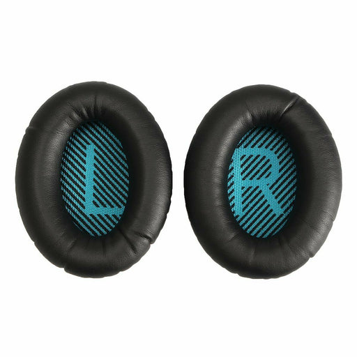 Black | Replacement Ear Pads Pad Cushions for Bose QC2 QC15 QC25 AE2 AE2I AE2w Headphone - Battery Mate