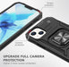 Black Shockproof Ring Case Stand Cover for iPhone 13Pro - Battery Mate