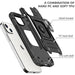 Black Shockproof Ring Case Stand Cover for iPhone 13Pro - Battery Mate