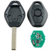 BMW 3 Button Compatible Complete Remote Key For E31 E32 E34 E36 E38 E39 E46 Z3 - Battery Mate