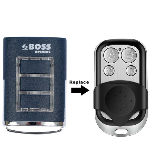 Boss Garage Door Replacement Remote BHT3/BHT-3/HT3/BOSS6 433MHz BOL4/BOL6/OL4 - Battery Mate