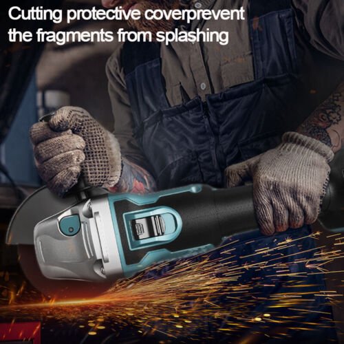 Brushless Cordless Angle Grinder With 2x Li-ion Battery & Charger 125mm Combo Kit - Battery Mate
