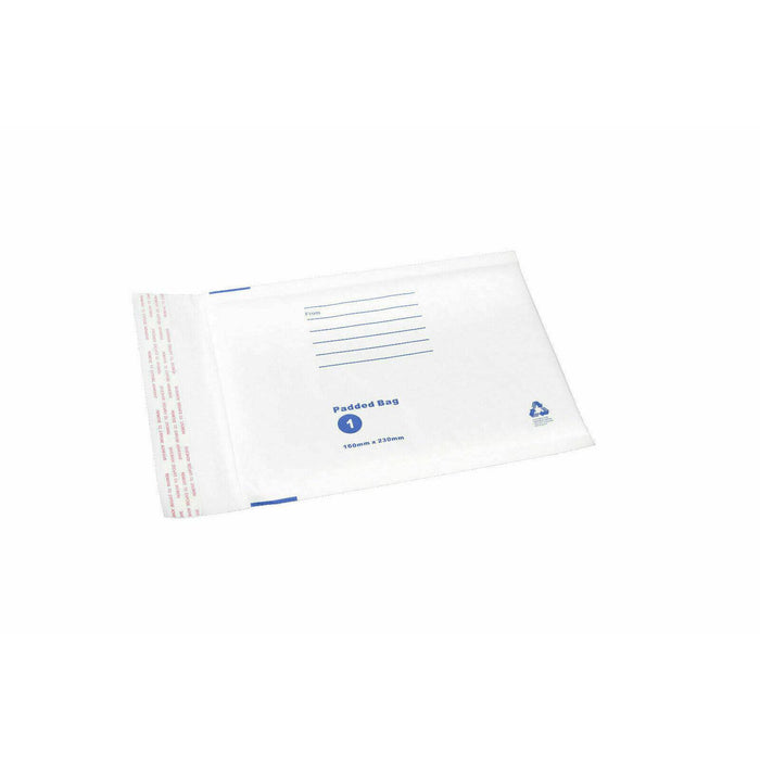 Bubble Mailer #00 100 X 180mm Padded Bag Envelope White 50 / 100 / 200 / 1000 - Battery Mate