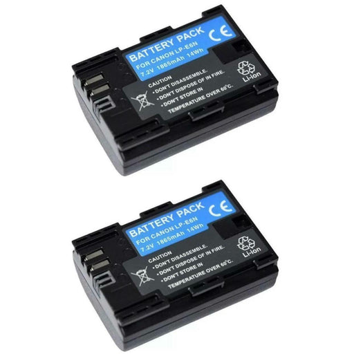 Canon LP-E6 Battery Replacement For EOS 5D Mark II III IV,5Ds,6D,7D,60D,70D,80D,EOS R R5 R6 - Battery Mate