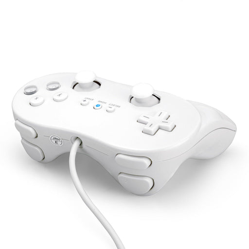 Classic Pro Wired Controller For Wii White Gamepad Joypad - Battery Mate