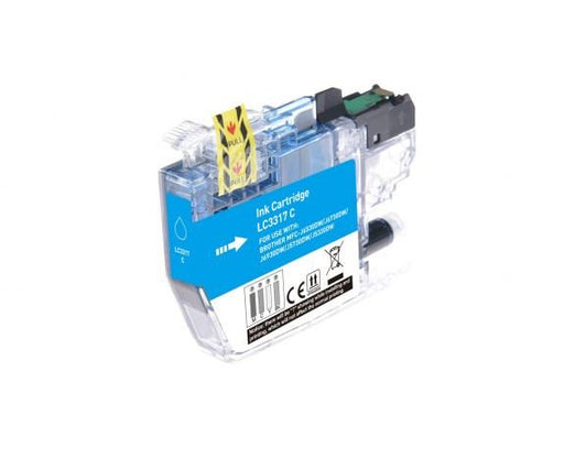 Compatible Brother LC-3317 Cyan Ink Cartridge - 550 pages - Battery Mate