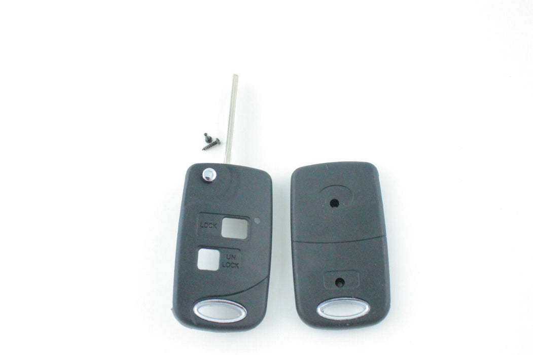 Compatible With Toyota Prado RAV4 Corolla Remote Car Flip Key Blank Shell/Case - Battery Mate