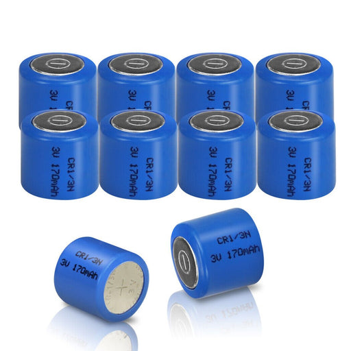 CR1/3N 170mAh 3V Lithium Battery for Laser Sight Pet Electronic Collar [10 Pack] - Battery Mate