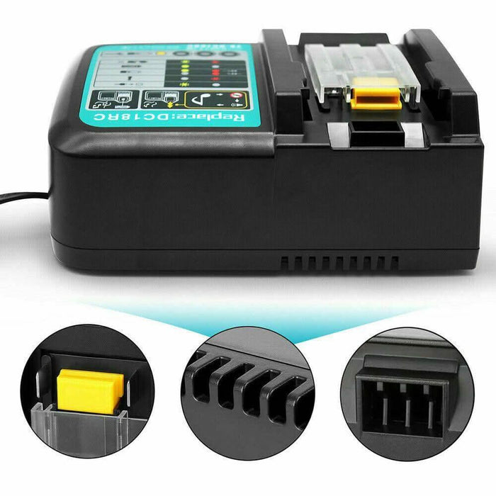 18V Lithium-Ion Battery Charger for Makita BL1830 BL1860B BL1850
