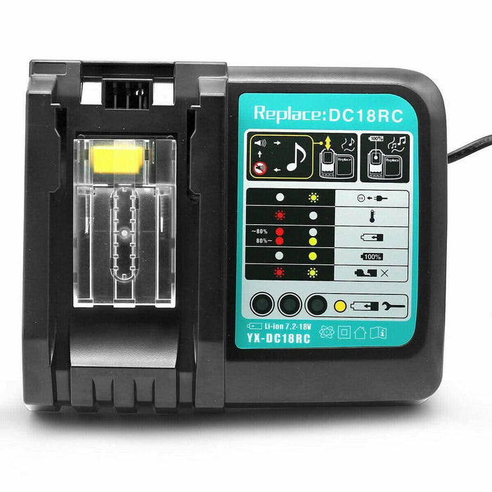 18V Lithium-Ion Battery Charger for Makita BL1830 BL1860B BL1850