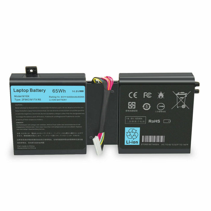 Dell AlienWare 17 18 M18x M17x R5 M18X R3 2F8K3 KJ2PX G33TT Laptop Replacement Battery - Battery Mate