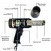 Digital Heat Gun Hot Air Heating Tool - Battery Mate