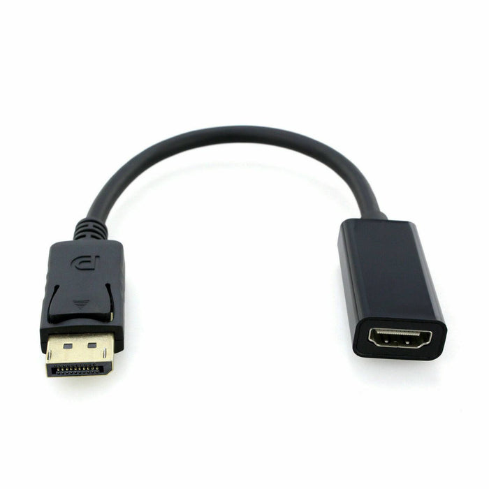 Display Port DP to HDMI Cable Male to Female 4K AND Full HD Adapter - Battery Mate