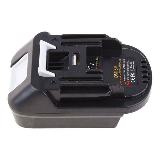 DM18M Battery Adapter for Milwaukee to Makita Battery / for Milwaukee 18V for Dewalt 20V Battery Convert to for Makita 18V Battery - Battery Mate