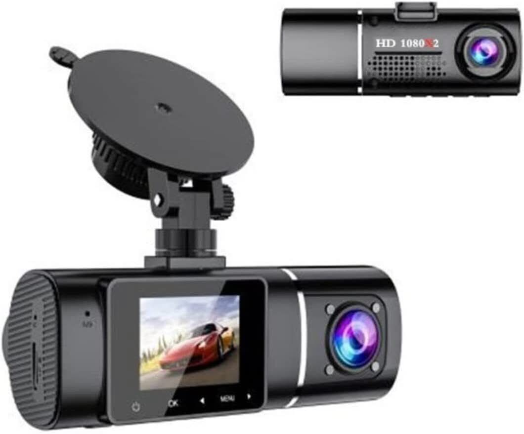 1080P Dual Dash Cam with IR Night Vision & HDR – Front & Cabin Car ...