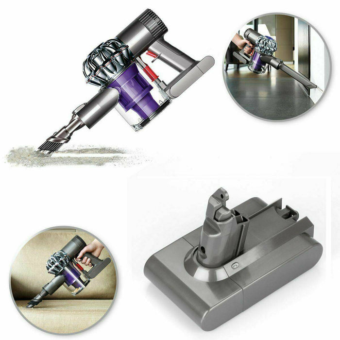 Dyson V6 Series Compatible Battery + 2 Pre Filters Combo | For Dyson Vacuum DC61 DC62 DC72 DC58 DC59 V6 Animal - Battery Mate