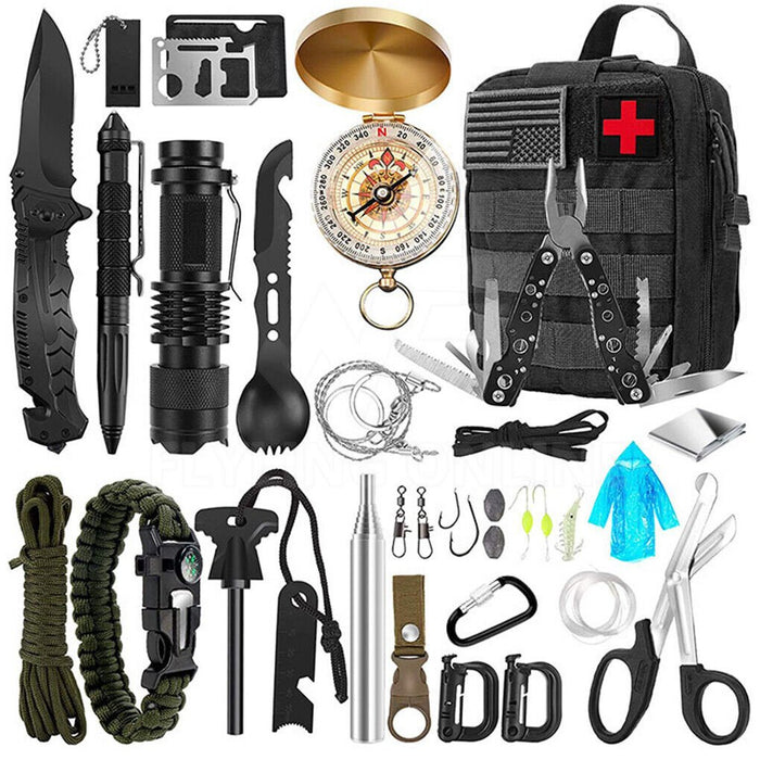 Emergency Survival Equipment Kit Sports Tactical Hiking Camping - Battery Mate