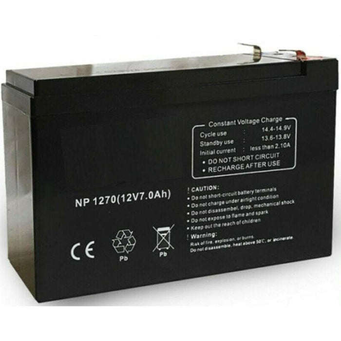 FAST CHARGE 12V 7Ah SLA AGM Battery for NBN Security Alarm Eaton Toy Car Scooter - Battery Mate
