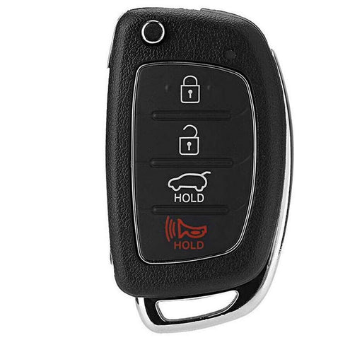 FITS Hyundai i40 i30 ix35 Sante Fe 4 Button Flip Key Remote Shell Case OZ - Battery Mate