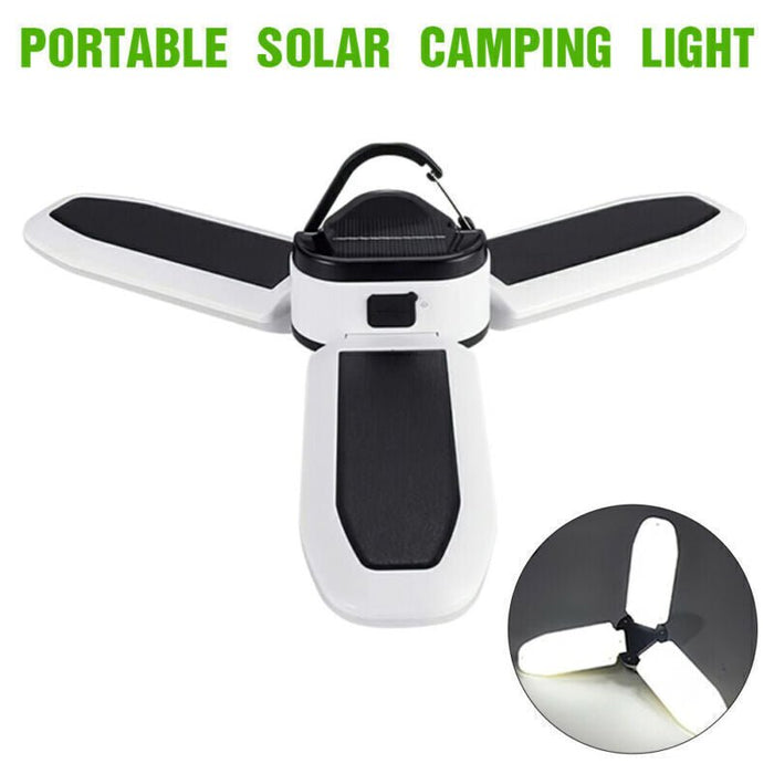 Foldable LED Solar Light Outdoor Waterproof Emergency Lamps Caravan Camping Lamp - Battery Mate
