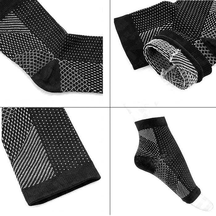 Foot Ankle Compression socks Foot Sleeve Plantar Arthritis Achy Heel Support - Battery Mate