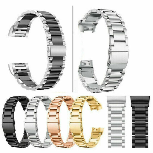 For Fitbit Versa / Versa 2 Stainless Steel Watch Wrist Band Metal Strap New - Battery Mate