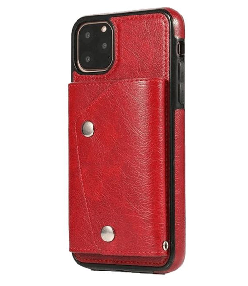 For iPhone 11 Pro Max Luxury Leather Wallet Shockproof Case Cover - Battery Mate
