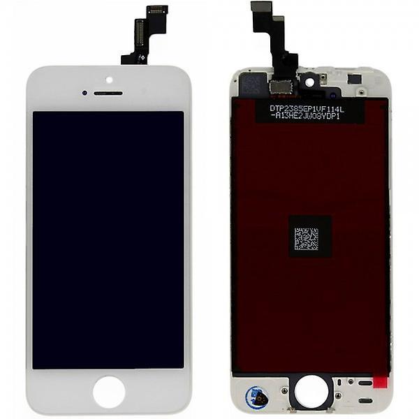For iPhone 5S LCD Touch Screen Replacement Digitizer Full Assembly - White - Battery Mate