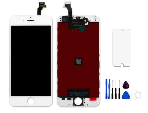 For iPhone 6 Plus LCD Touch Screen Replacement Digitizer Full Assembly - White - Battery Mate