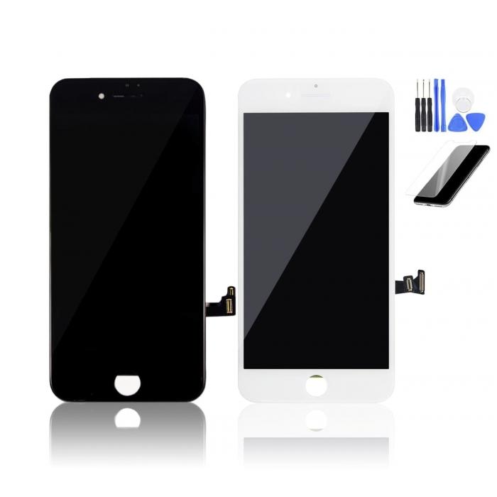 For iPhone 7 LCD Touch Screen Replacement Digitizer Basic Assembly - Black - Battery Mate