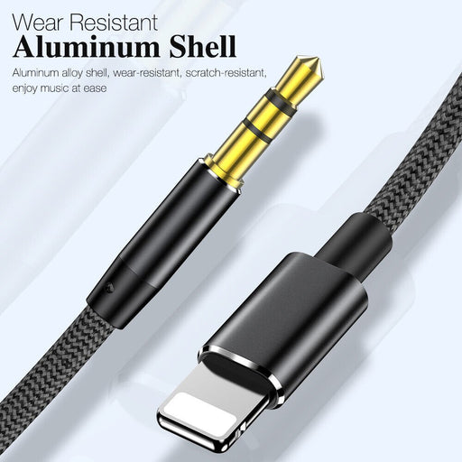 For iPhone to 3.5mm Aux Audio Adapter Cable Cord Jack iPhone 12 11 Pro 8 7 Plus - Battery Mate