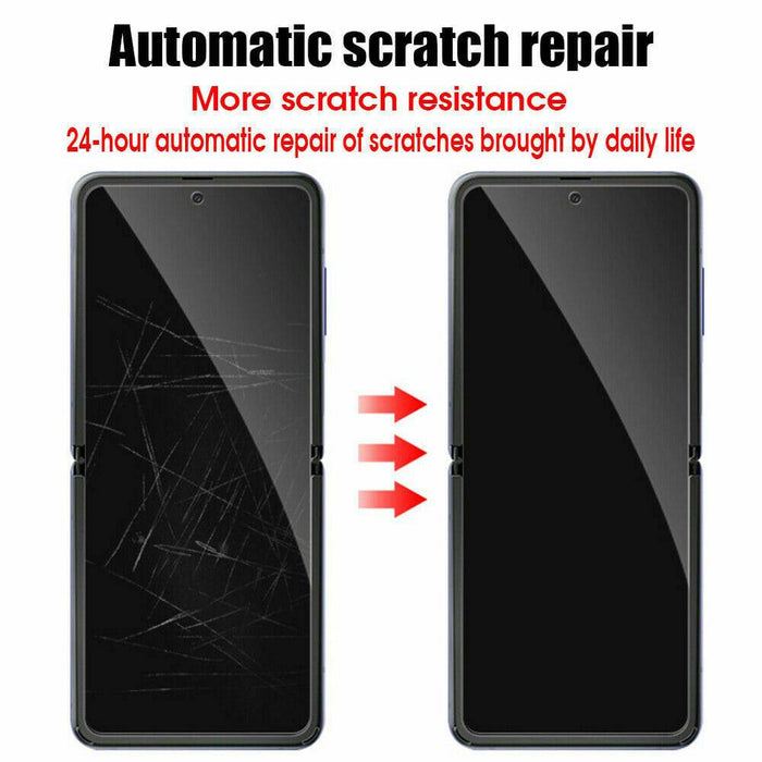 For Samsung Galaxy Z Flip HYDROGEL 3in1 FLEXIBLE Crystal Front Screen Protector - Battery Mate