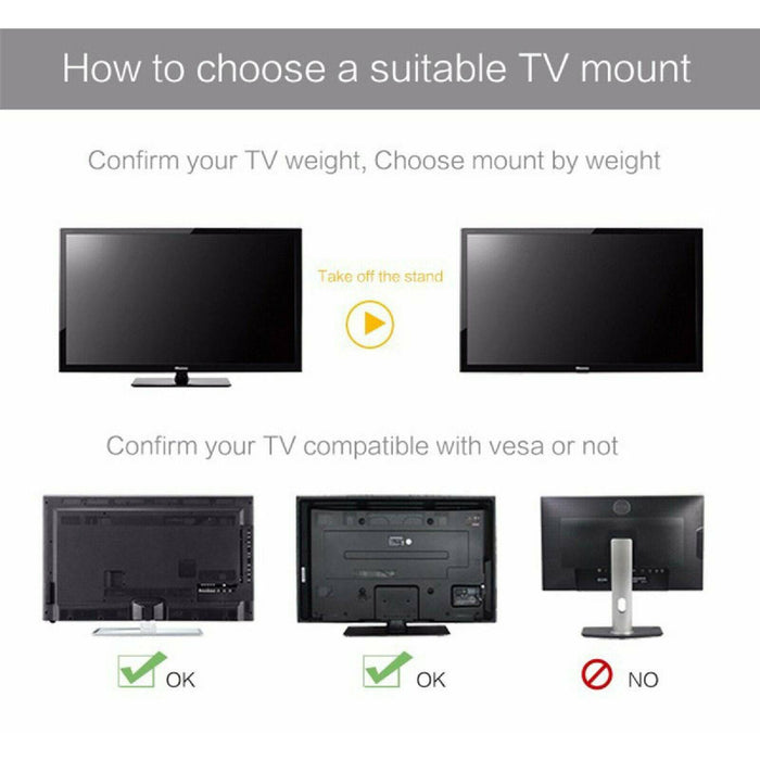 Full Motion TV Wall Mount Bracket Swivel Tilt 32 37 40 42 50 52 55 Inch LED LCD - Battery Mate