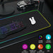 Gaming Mouse Pad Large RGB Extended Mousepad Keyboard Desk Anti-slip Mat LED - Battery Mate