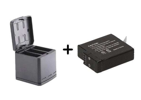 GoPro Compatible HERO9 Black Battery Replacement + Battery Storage Charging Box - Battery Mate