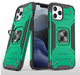 Green Shockproof Ring Case Stand Cover for iPhone 14 - Battery Mate