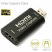 HDMI Video Capture Card USB 2.0/ HD 1080p Recorder for Game Video Live Streaming - Battery Mate