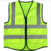 Hi Vis Safety Vest Reflective Tape Zip Up Workwear Pocket Night High Visibility - Battery Mate