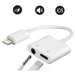 iPhone to 3.5mm Splitter 2in1 Adapter to AUX Headphone and Charger - Battery Mate