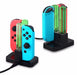 Joy-Con 4 Controller Charging Stand Dock Charger for Nintendo Switch Console - Battery Mate